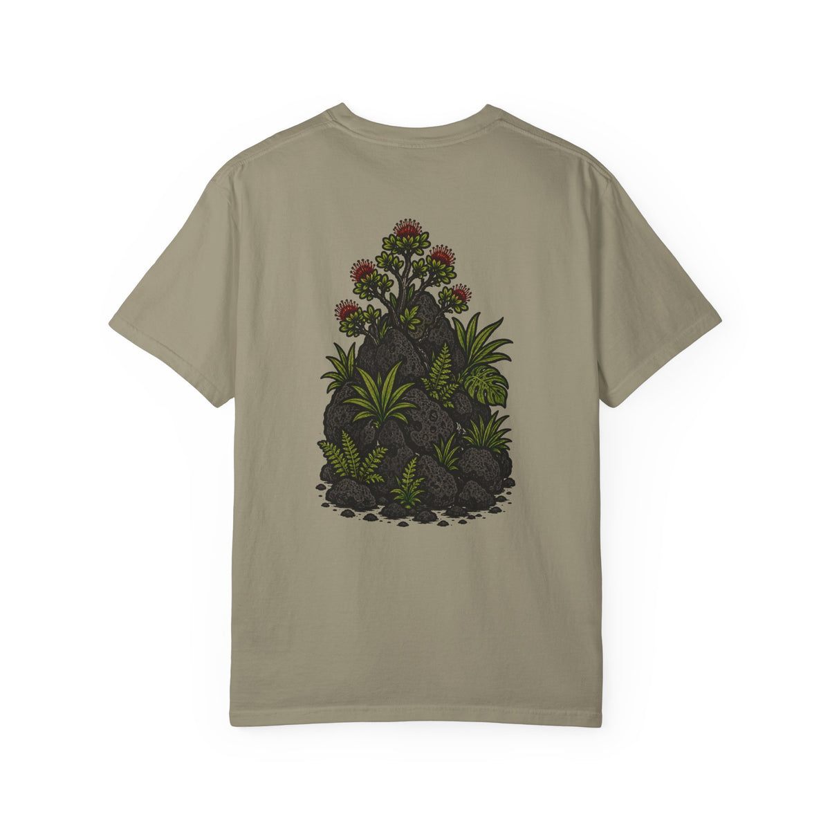 Volcanic Growth (Back) with Stacked Logo