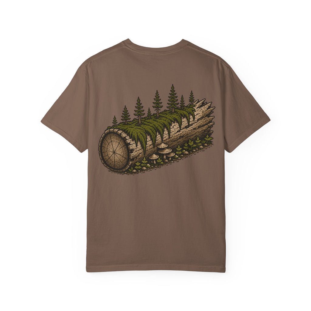Fallen Log Regrowth (Back) with Stacked Logo