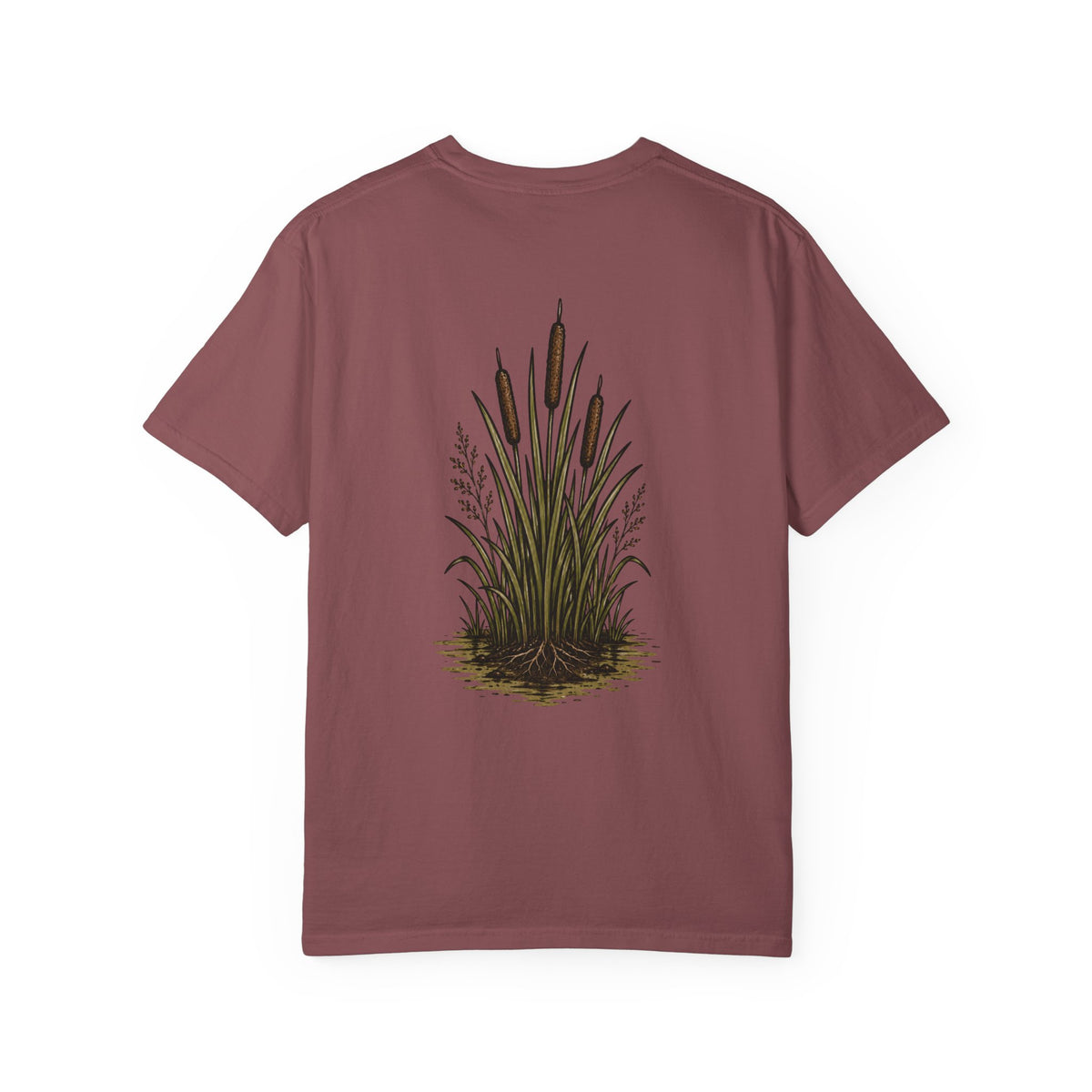 Cattails (Back) with Stacked Logo