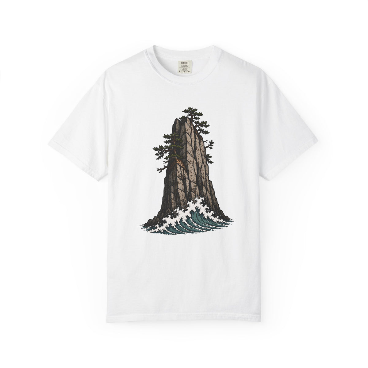 Cliff Wave Crashing (Front) Stacked Logo