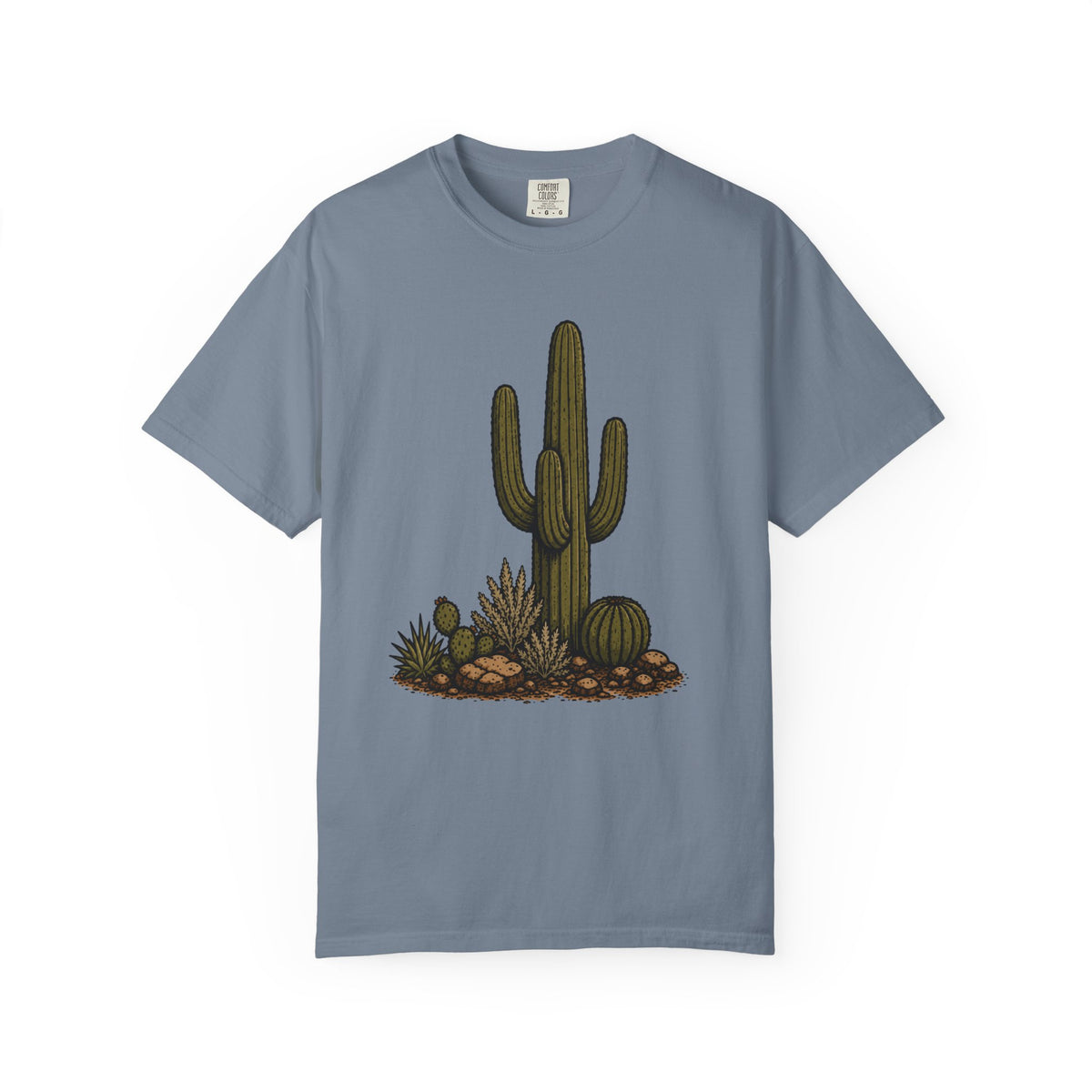 Saguaro Cactus (Front) Stacked Logo