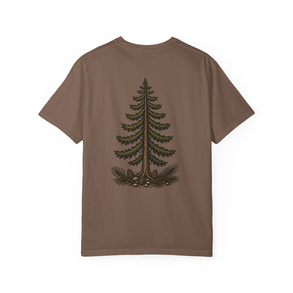 Pine Tree (back) with Stacked Logo