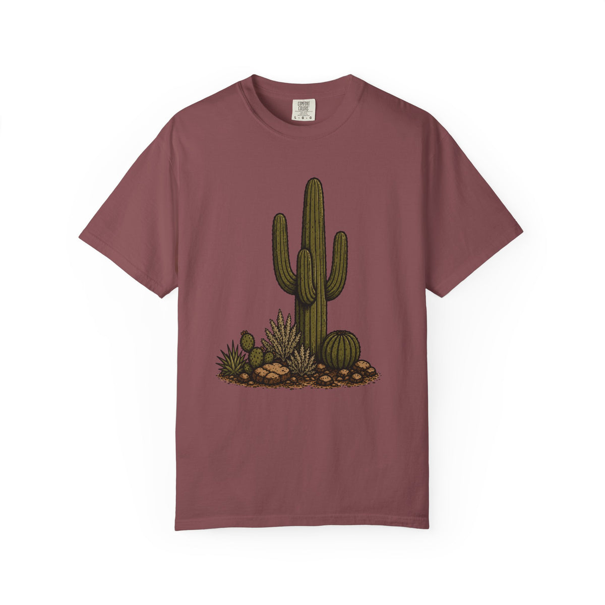Saguaro Cactus (Front) Stacked Logo