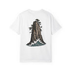 Cliff Wave Crashing (Back) with Stacked Logo