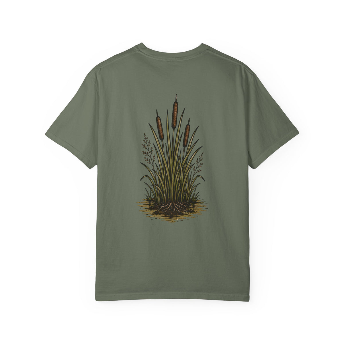 Cattails (Back) with Stacked Logo