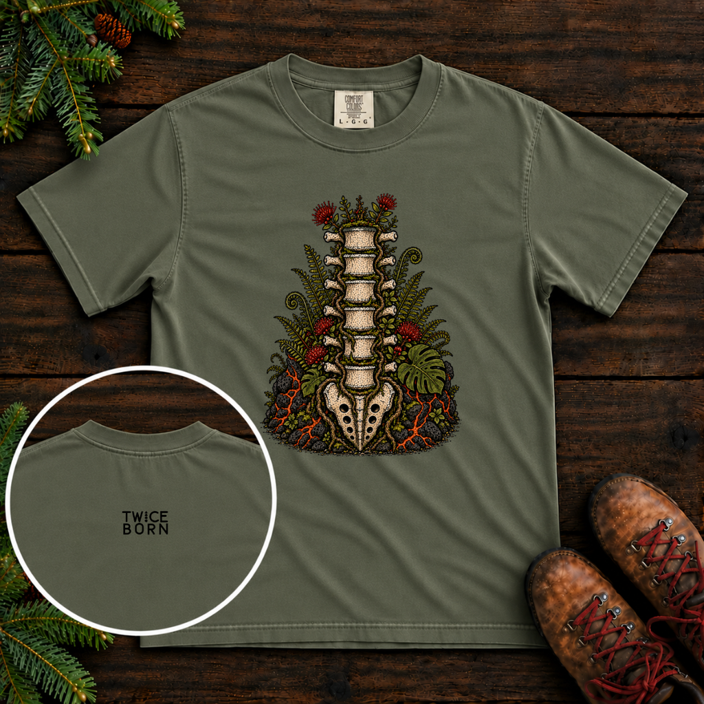 Volcanic Spine Collection (Front) Stacked Logo
