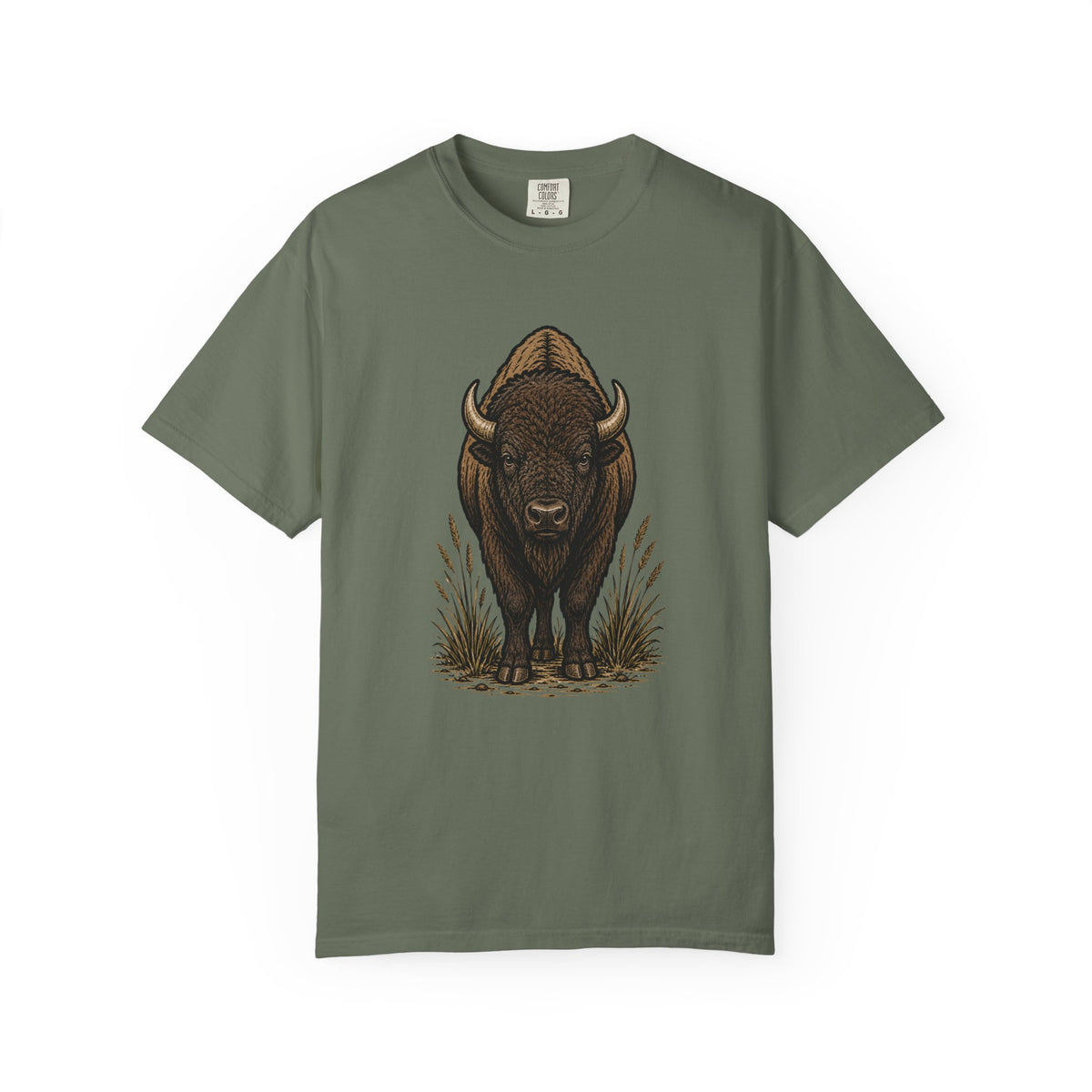 Bison (Front) Stacked Logo