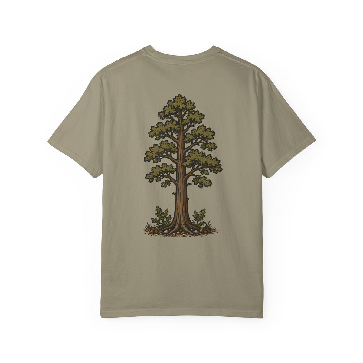 Woodland Tree (Back) with Stacked Logo