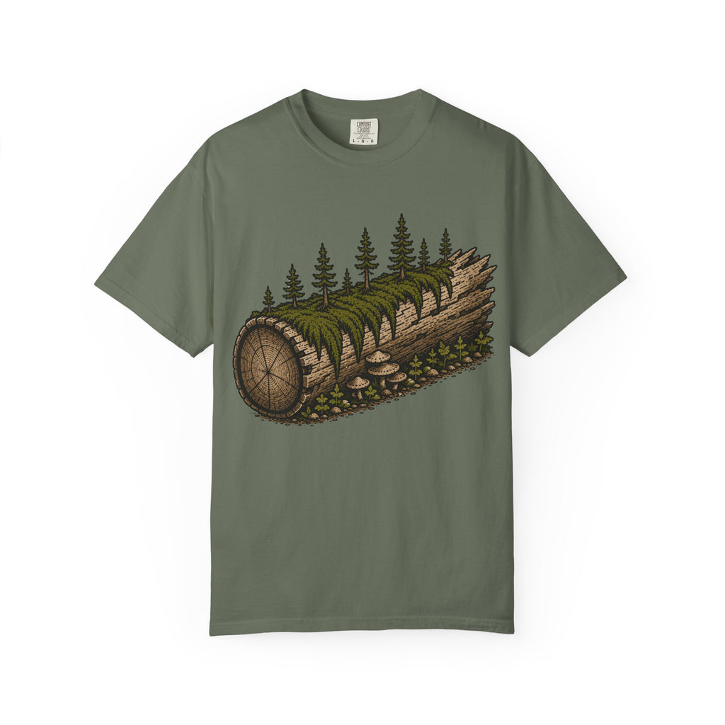 Fallen Log Regrowth (Front) with Stacked Logo