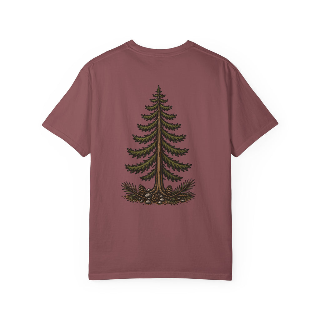 Pine Tree (back) with Stacked Logo