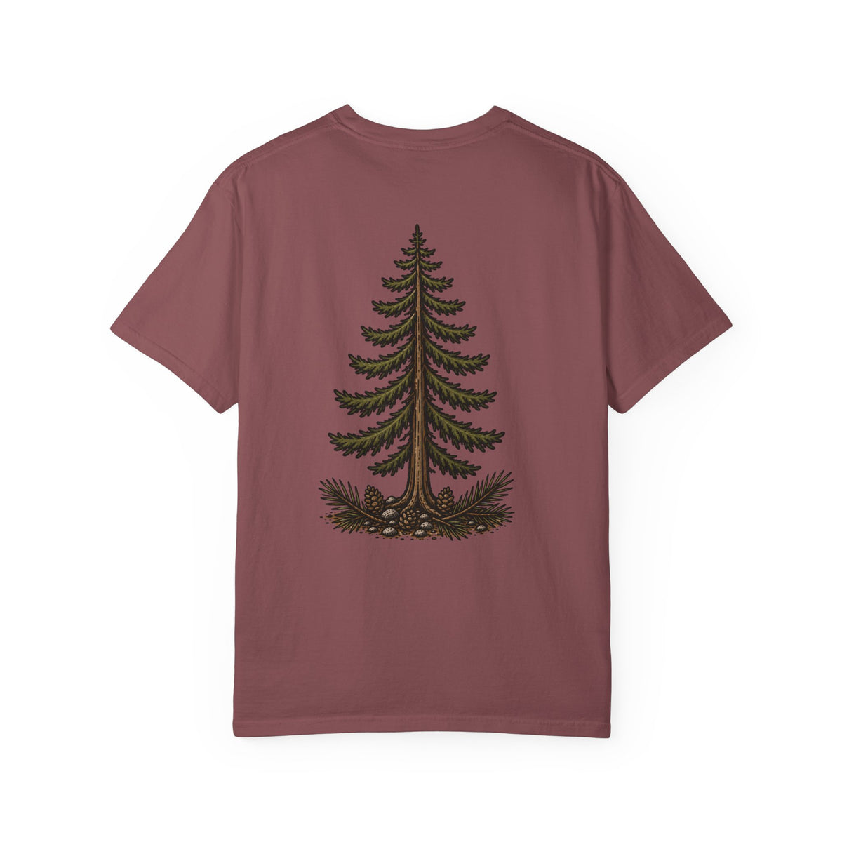 Pine Tree (back) with Stacked Logo