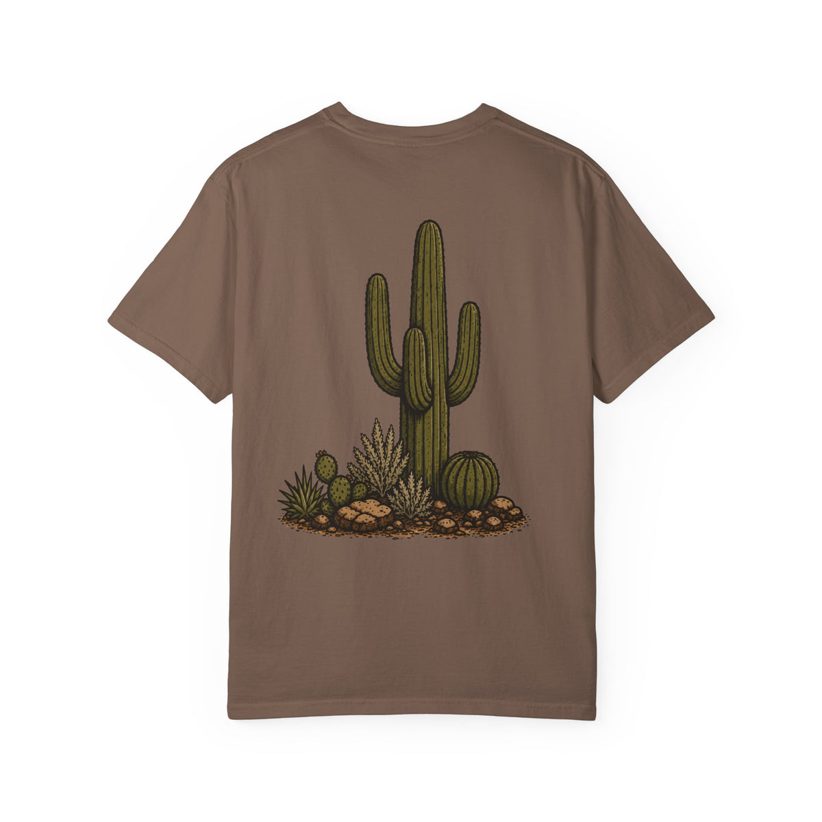 Saguaro Cactus (Back) with Stacked Logo