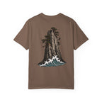 Cliff Wave Crashing (Back) with Stacked Logo
