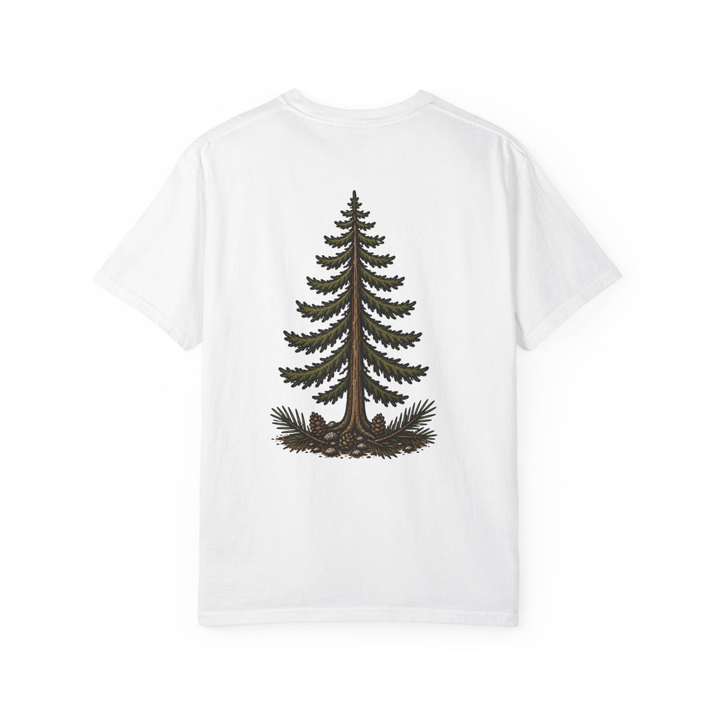 Pine Tree (back) with Stacked Logo