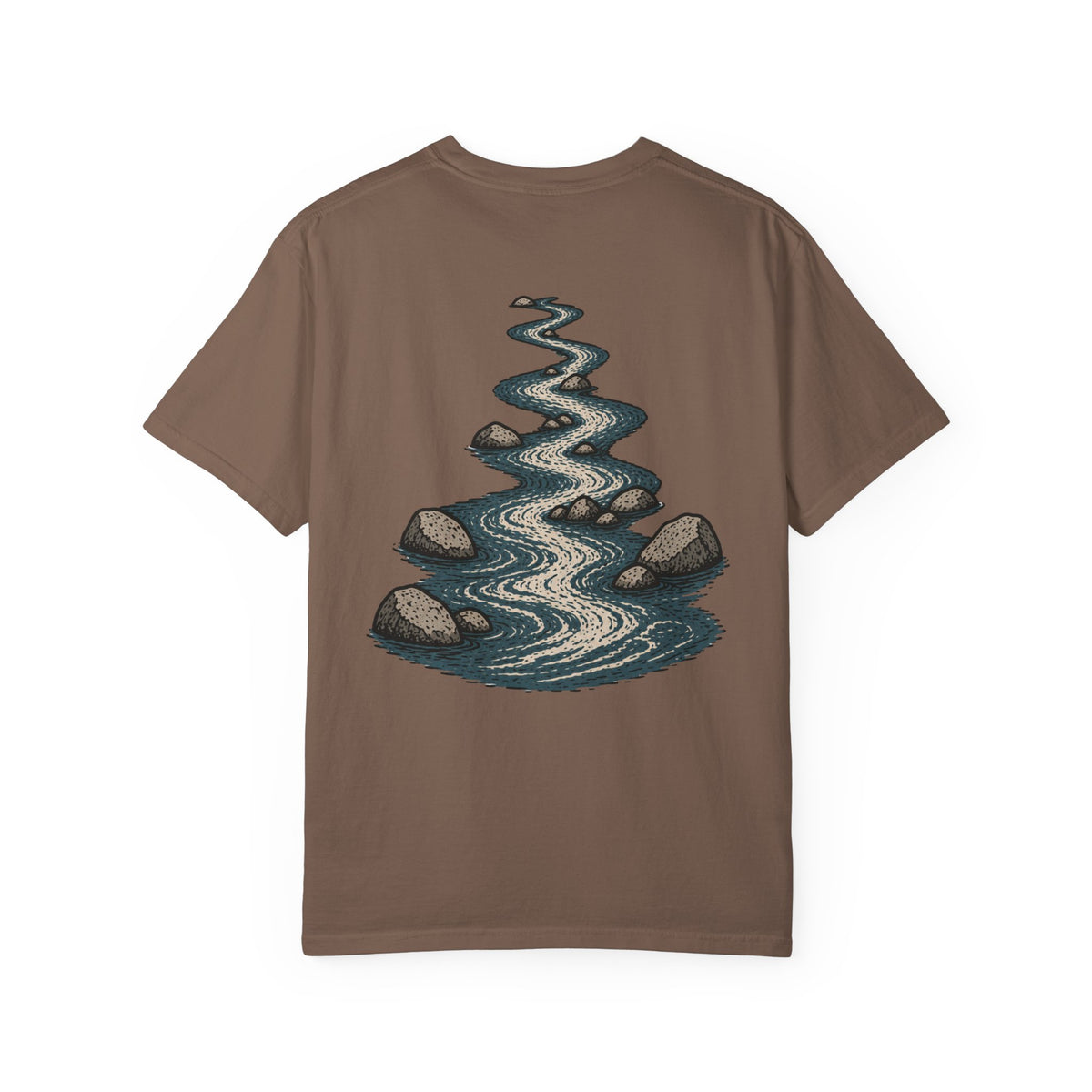 Winding Stream  (Back) with Stacked Logo