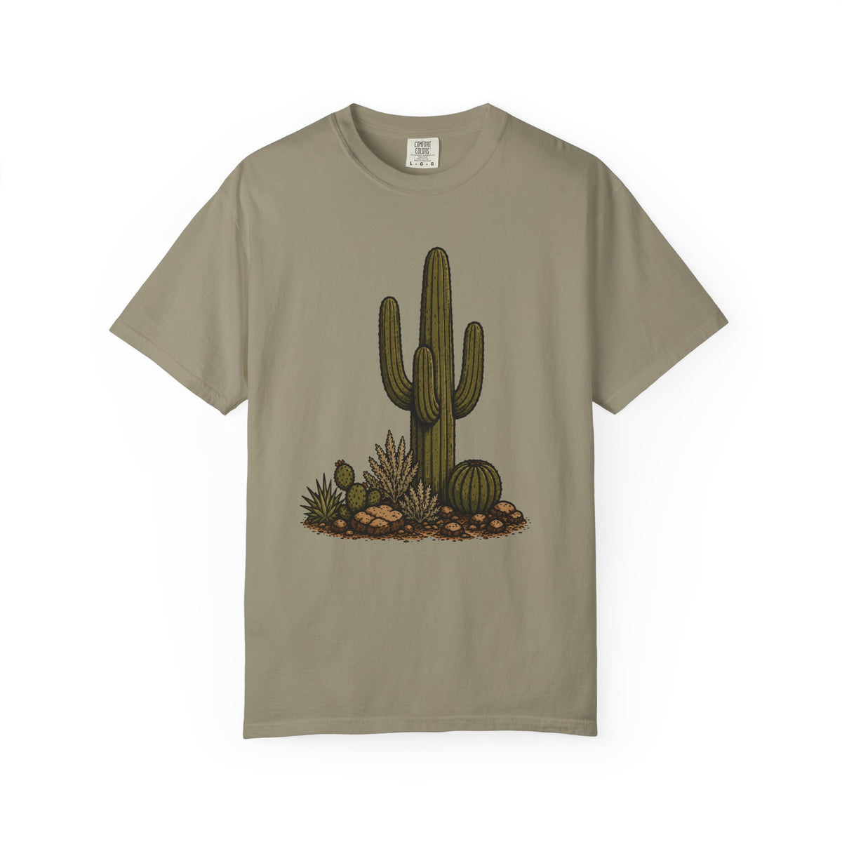 Saguaro Cactus (Front) Stacked Logo