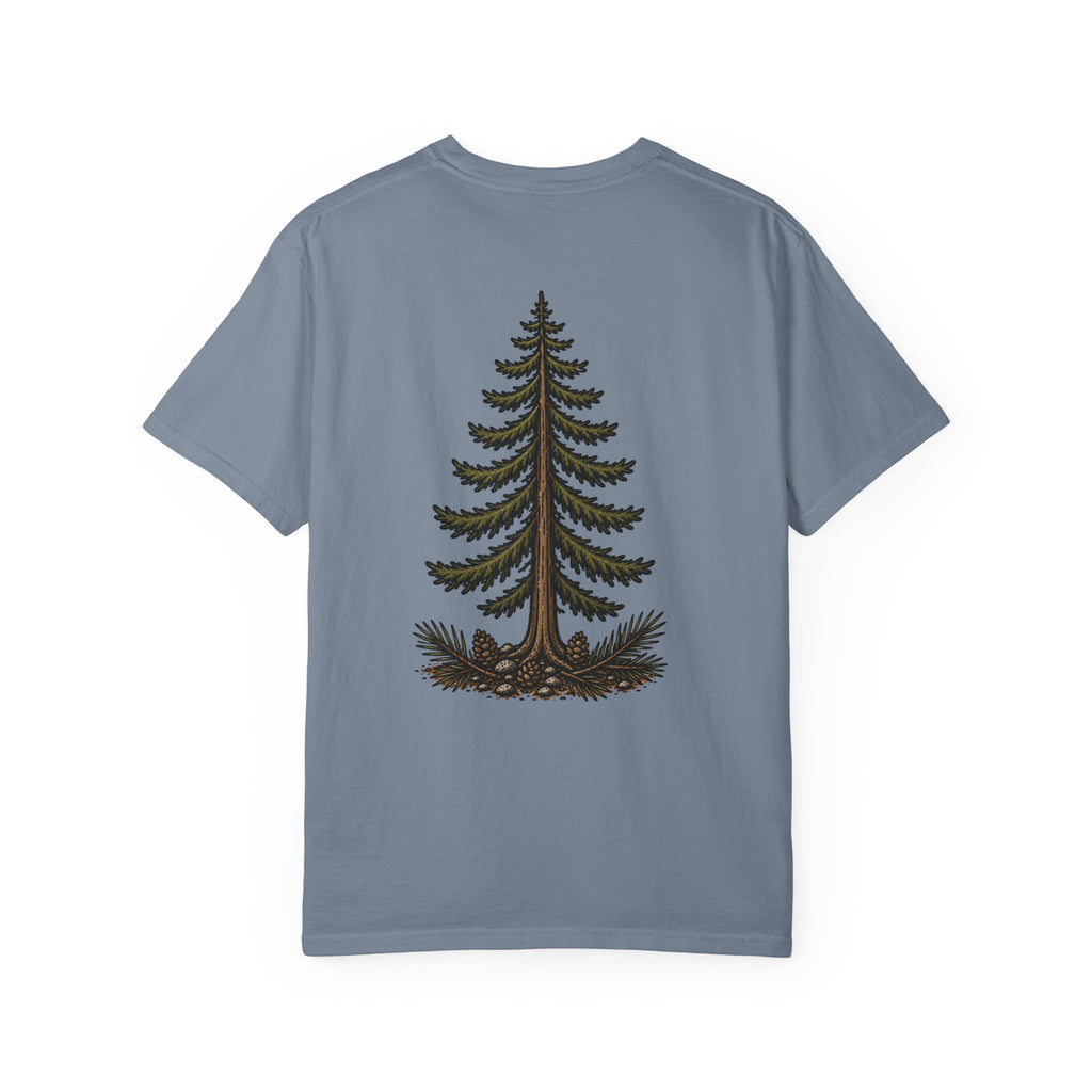 Pine Tree (back) with Stacked Logo