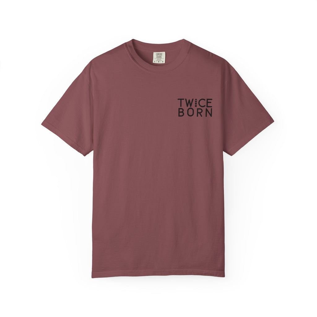 Cliff Wave Crashing (Back) with Stacked Logo